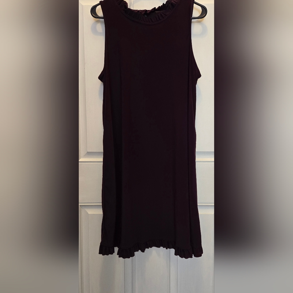 Elegant Midi Dress in Deep Purple